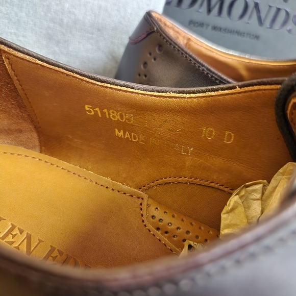 NEW Allen Edmonds Port Washington Lucca Derby Expresso Size 10D 5579 main image 10